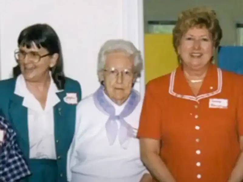 Photo of founding members Sandra P. Thompson, Inez Russel and Joyce Clay.
