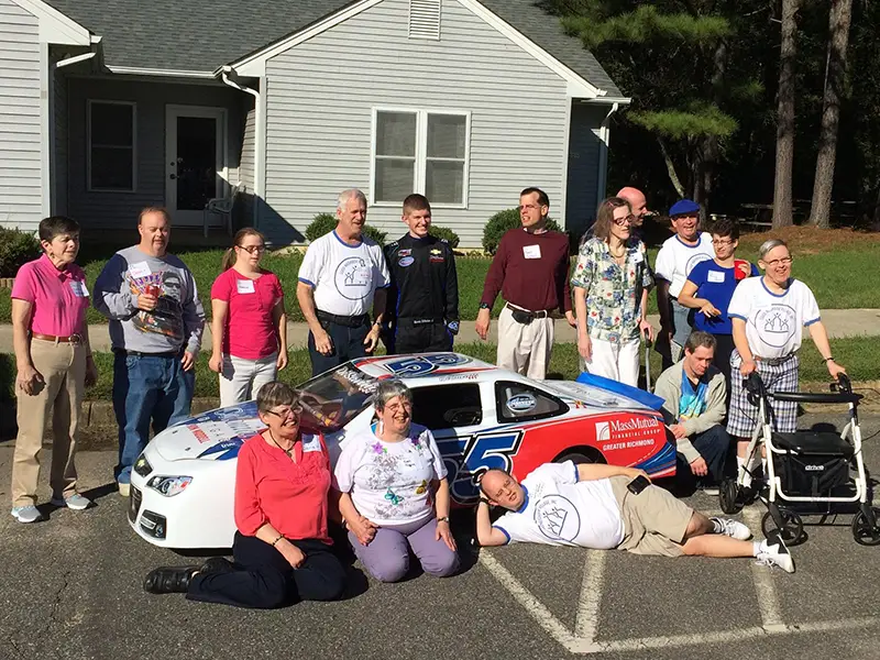 Good Neighbor Village residents at a special campus event sponsored by The MassMutual Foundation